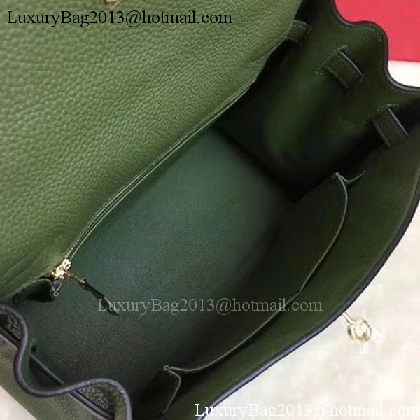 Hermes Kelly 32cm Shoulder Bag TOGO Leather KY32 Green Hermes Kelly 32cm Shoulder Bag TOGO Leather KY32 Green