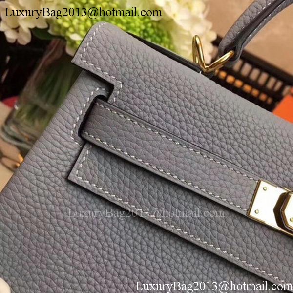 Hermes Kelly 32cm Shoulder Bag TOGO Leather KY32 Light Blue Hermes Kelly 32cm Shoulder Bag TOGO Leather KY32 Light Blue