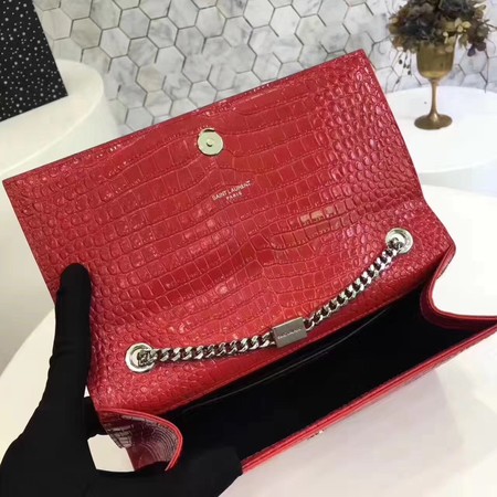 Saint Laurent mini Croco Leather Cross-body Shoulder Bag Y2811 Red Saint Laurent mini Croco Leather Cross-body Shoulder Bag Y2811 Red