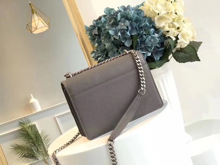 Yves Saint Laurent Leather Cross-body Shoulder Bag Y8004 Grey Yves Saint Laurent Leather Cross-body Shoulder Bag Y8004 Grey