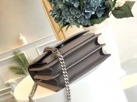 Yves Saint Laurent Leather Cross-body Shoulder Bag Y8004 Grey Yves Saint Laurent Leather Cross-body Shoulder Bag Y8004 Grey