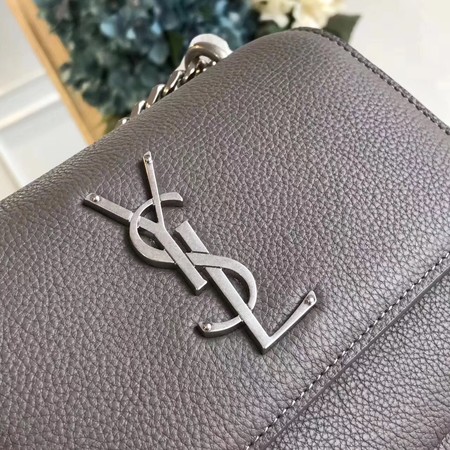 Yves Saint Laurent Leather Cross-body Shoulder Bag Y8004 Grey Yves Saint Laurent Leather Cross-body Shoulder Bag Y8004 Grey