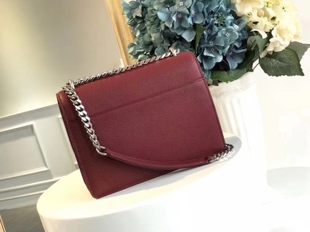 Yves Saint Laurent Leather Cross-body Shoulder Bag Y8004 Wine Yves Saint Laurent Leather Cross-body Shoulder Bag Y8004 Wine