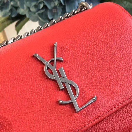 Yves Saint Laurent Leather Cross-body Shoulder Bag Y8005 Red Yves Saint Laurent Leather Cross-body Shoulder Bag Y8005 Red