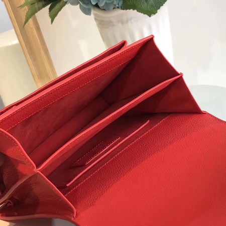 Yves Saint Laurent Leather Cross-body Shoulder Bag Y8005 Red Yves Saint Laurent Leather Cross-body Shoulder Bag Y8005 Red