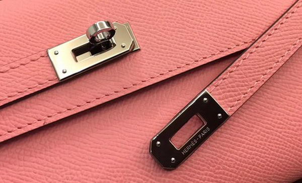 Hermes Kelly Epsom Leather Wallet H4086 Pink Hermes Kelly Epsom Leather Wallet H4086 Pink