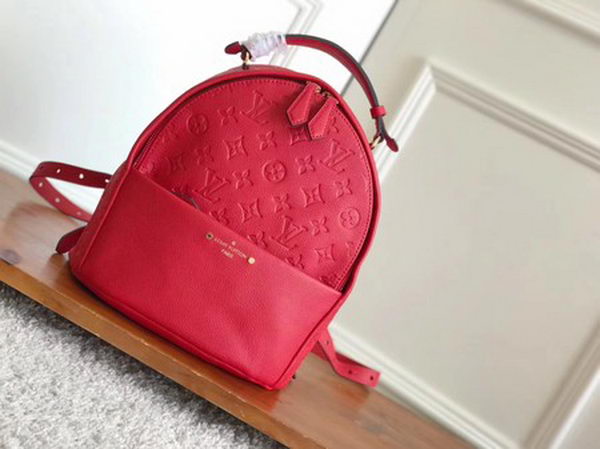 Louis Vuitton Monogram Empreinte SORBONNE BACKPACK M44019 Red Louis Vuitton Monogram Empreinte SORBONNE BACKPACK M44019 Red
