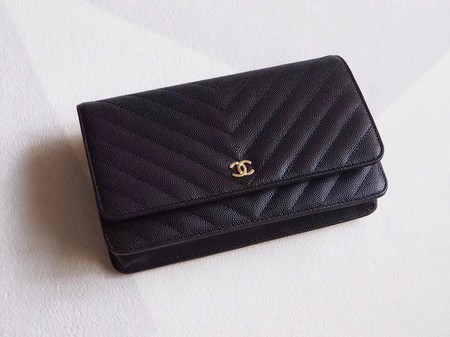Chanel V mini Flap Bag Black Chevron Cannage Pattern A33814V Gold Chanel V mini Flap Bag Black Chevron Cannage Pattern A33814V Gold