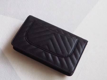 Chanel V mini Flap Bag Black Chevron Cannage Pattern A33814V Gold Chanel V mini Flap Bag Black Chevron Cannage Pattern A33814V Gold