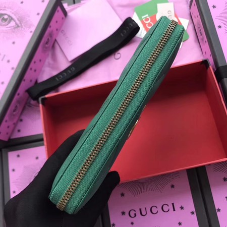 Gucci GG Marmont Zip Around Wallet 443123 Green Gucci GG Marmont Zip Around Wallet 443123 Green