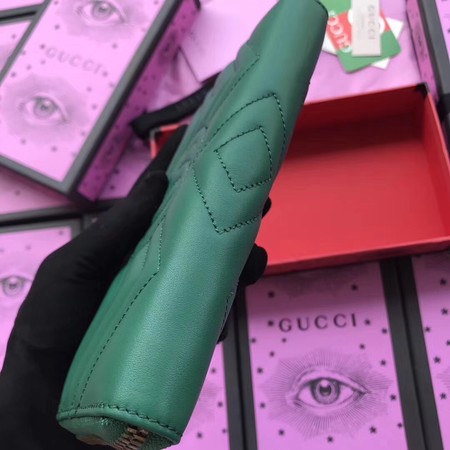 Gucci GG Marmont Zip Around Wallet 443123 Green Gucci GG Marmont Zip Around Wallet 443123 Green
