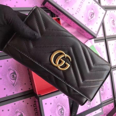 Gucci GG Marmont Continental Wallet 443436 Black Gucci GG Marmont Continental Wallet 443436 Black