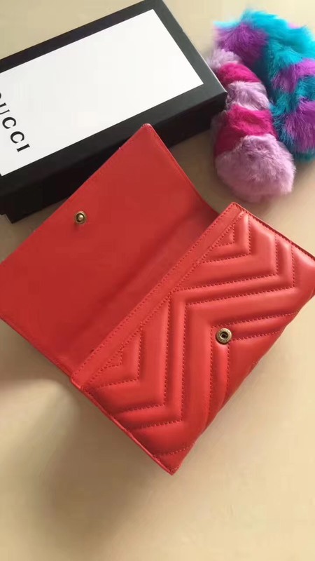 Gucci GG Marmont Continental Wallet 443436 Red Gucci GG Marmont Continental Wallet 443436 Red