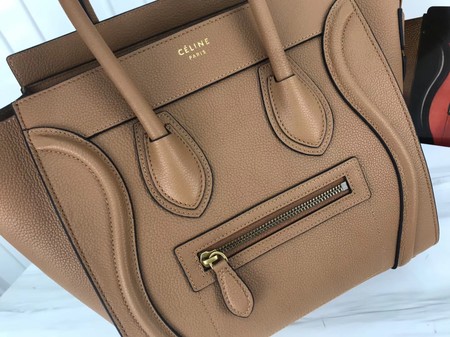 Celine Luggage Micro Tote Bag Original Leather CLY33081M Apricot Celine Luggage Micro Tote Bag Original Leather CLY33081M Apricot