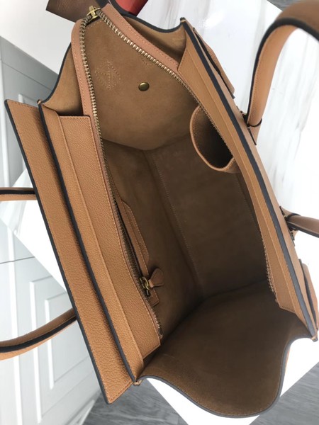 Celine Luggage Micro Tote Bag Original Leather CLY33081M Apricot Celine Luggage Micro Tote Bag Original Leather CLY33081M Apricot