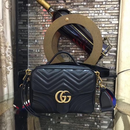 Gucci GG Marmont Small Shoulder Bag 498100 Black Gucci GG Marmont Small Shoulder Bag 498100 Black