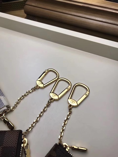 Louis Vuitton Damier Azur Canvas KEY POUCH N62659 Louis Vuitton Damier Azur Canvas KEY POUCH N62659