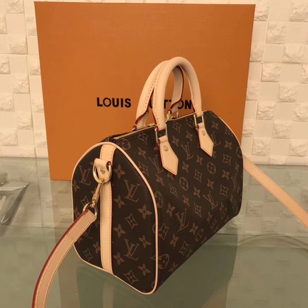 Louis Vuitton Monogram Canvas Speedy 25 with Shoulder Strap M40390 Louis Vuitton Monogram Canvas Speedy 25 with Shoulder Strap M40390