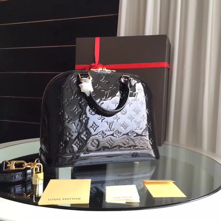 Louis Vuitton Monogram Vernis Alma PM M91611 Brown Louis Vuitton Monogram Vernis Alma PM M91611 Brown