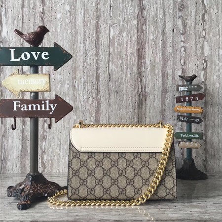 Gucci Padlock Small GG Studded Shoulder Bag 432182 White Gucci Padlock Small GG Studded Shoulder Bag 432182 White