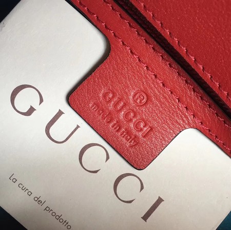 Gucci GG Marmont Small Chevron Shoulder Bag 443497 Red