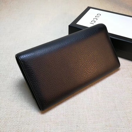 Gucci Leather Continental Wallet 456116 Black Gucci Leather Continental Wallet 456116 Black