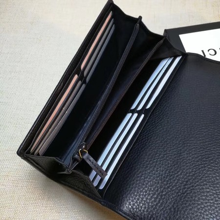 Gucci Leather Continental Wallet 456116 Black Gucci Leather Continental Wallet 456116 Black