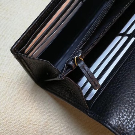 Gucci Leather Continental Wallet 456116 Black Gucci Leather Continental Wallet 456116 Black