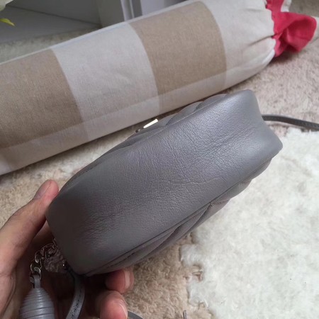 Yves Saint Laurent Monogram Leather Bag Y5804 Grey Yves Saint Laurent Monogram Leather Bag Y5804 Grey