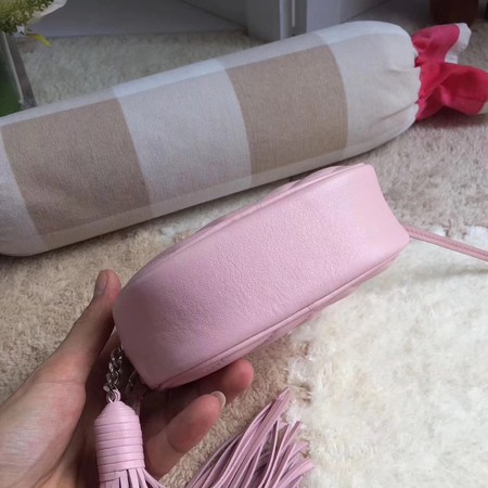 Yves Saint Laurent Monogram Leather Bag Y5804 Pink Yves Saint Laurent Monogram Leather Bag Y5804 Pink