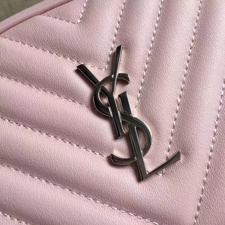 Yves Saint Laurent Monogram Leather Bag Y5804 Pink Yves Saint Laurent Monogram Leather Bag Y5804 Pink