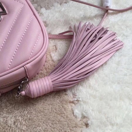 Yves Saint Laurent Monogram Leather Bag Y5804 Pink Yves Saint Laurent Monogram Leather Bag Y5804 Pink