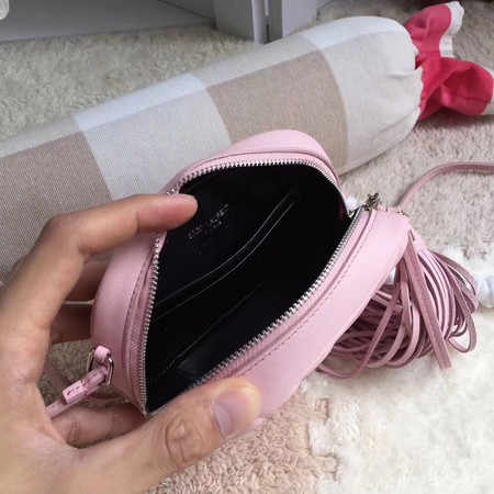 Yves Saint Laurent Monogram Leather Bag Y5804 Pink Yves Saint Laurent Monogram Leather Bag Y5804 Pink