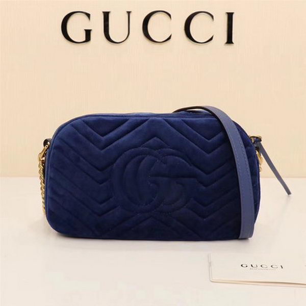 Gucci GG Marmont Matelasse Velvet Shoulder Bag 447632 Royal Gucci GG Marmont Matelasse Velvet Shoulder Bag 447632 Royal