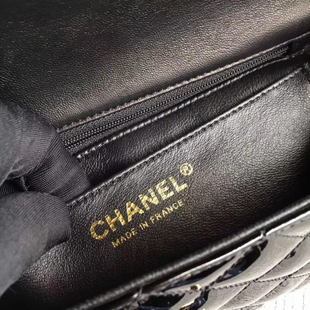 Chanel Classic Flap mini Bag Original Leather A1117 Black Chanel Classic Flap mini Bag Original Leather A1117 Black