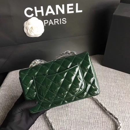 Chanel Classic Flap mini Bag Original Leather A1117 Green Chanel Classic Flap mini Bag Original Leather A1117 Green