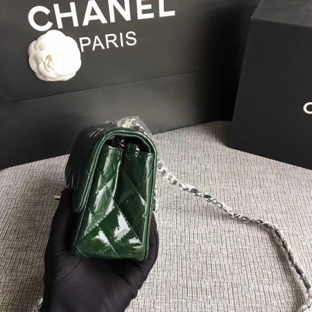 Chanel Classic Flap mini Bag Original Leather A1117 Green Chanel Classic Flap mini Bag Original Leather A1117 Green