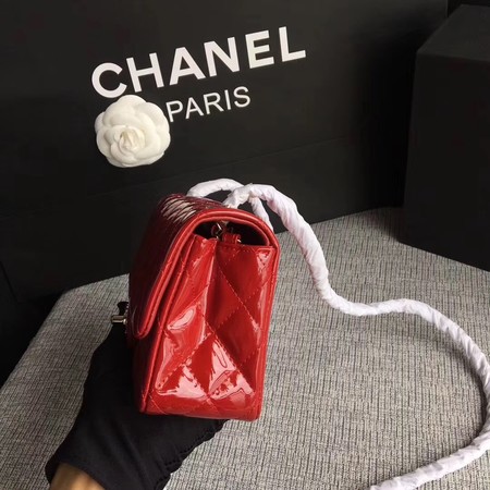 Chanel Classic Flap mini Bag Original Leather A1117 Red Chanel Classic Flap mini Bag Original Leather A1117 Red