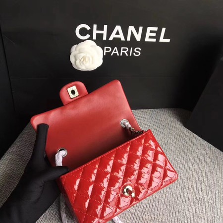 Chanel Classic Flap mini Bag Original Leather A1117 Red Chanel Classic Flap mini Bag Original Leather A1117 Red