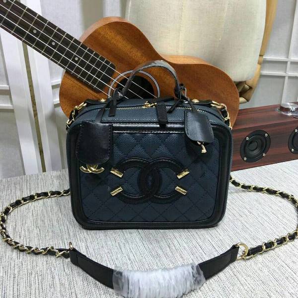 Chanel Calfskin Leather Mini Shoulder Bag 6070 Blue Chanel Calfskin Leather Mini Shoulder Bag 6070 Blue