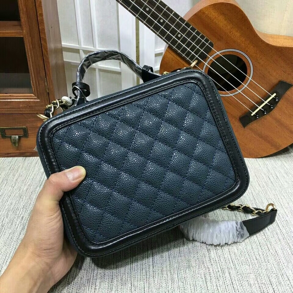 Chanel Calfskin Leather Mini Shoulder Bag 6070 Blue Chanel Calfskin Leather Mini Shoulder Bag 6070 Blue