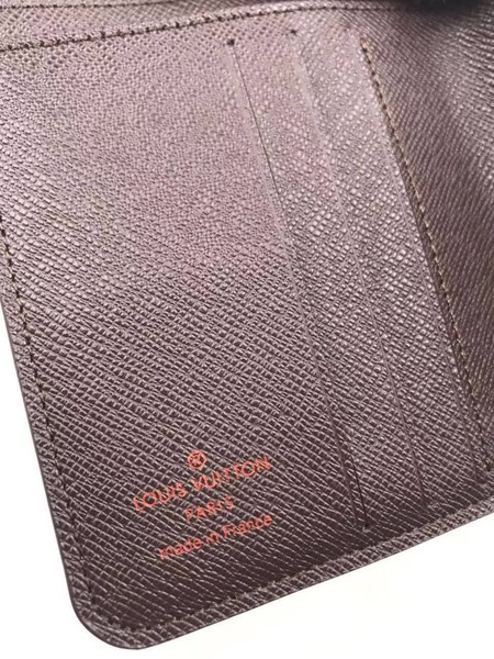 Louis Vuitton Damier Ebene Canvas Zipped Compact Wallet N61667 Louis Vuitton Damier Ebene Canvas Zipped Compact Wallet N61667