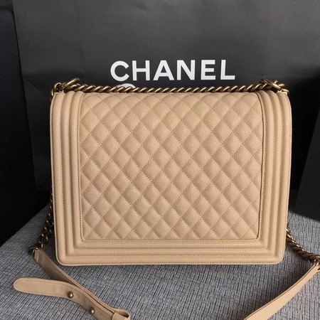 Boy Chanel Flap Shoulder Bag Apricot Original Cannage Pattern A67087 Gold Boy Chanel Flap Shoulder Bag Apricot Original Cannage Pattern A67087 Gold