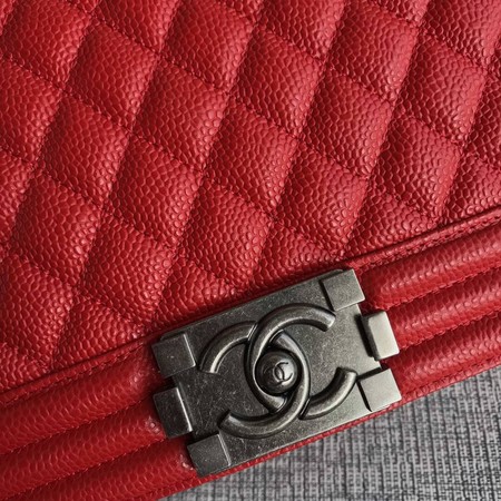 Boy Chanel Flap Shoulder Bag Red Original Cannage Pattern A67087 Silver Boy Chanel Flap Shoulder Bag Red Original Cannage Pattern A67087 Silver