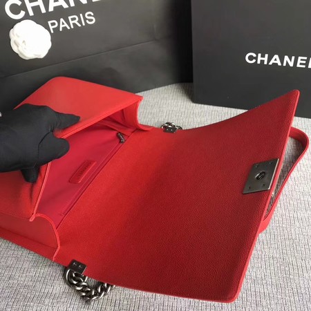 Boy Chanel Flap Shoulder Bag Red Original Cannage Pattern A67087 Silver Boy Chanel Flap Shoulder Bag Red Original Cannage Pattern A67087 Silver