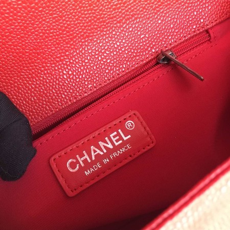 Boy Chanel Flap Shoulder Bag Red Original Cannage Pattern A67087 Silver Boy Chanel Flap Shoulder Bag Red Original Cannage Pattern A67087 Silver