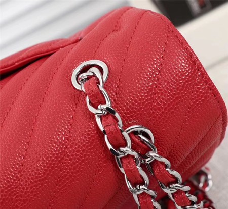 Chanel Maxi Quilted Classic Flap Bag Red Chevron Cannage Pattern A58601 Silver Chanel Maxi Quilted Classic Flap Bag Red Chevron Cannage Pattern A58601 Silver