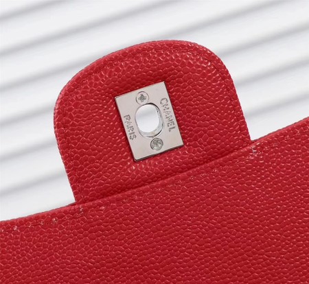 Chanel Maxi Quilted Classic Flap Bag Red Chevron Cannage Pattern A58601 Silver Chanel Maxi Quilted Classic Flap Bag Red Chevron Cannage Pattern A58601 Silver