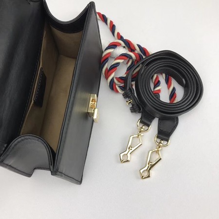 Gucci Sylvie Lather mini Bag 470270 Black Gucci Sylvie Lather mini Bag 470270 Black