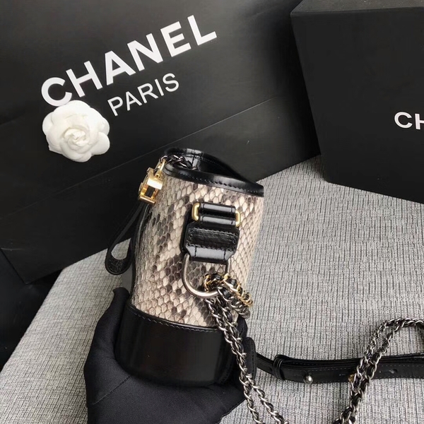 Chanel Gabrielle Mini Shoulder Bag Original Python Leather 8122A White Chanel Gabrielle Mini Shoulder Bag Original Python Leather 8122A White